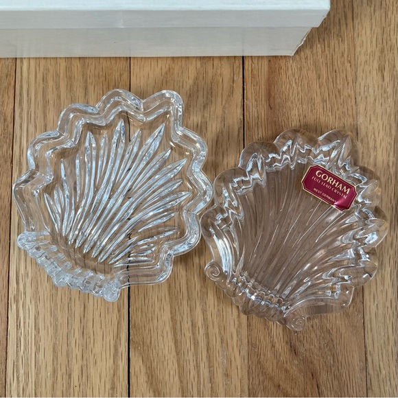 NIB Vintage Gorham Full Lead Crystal West Germany Covered Candy/Trinket Dish 4in - Picture 3 of 9